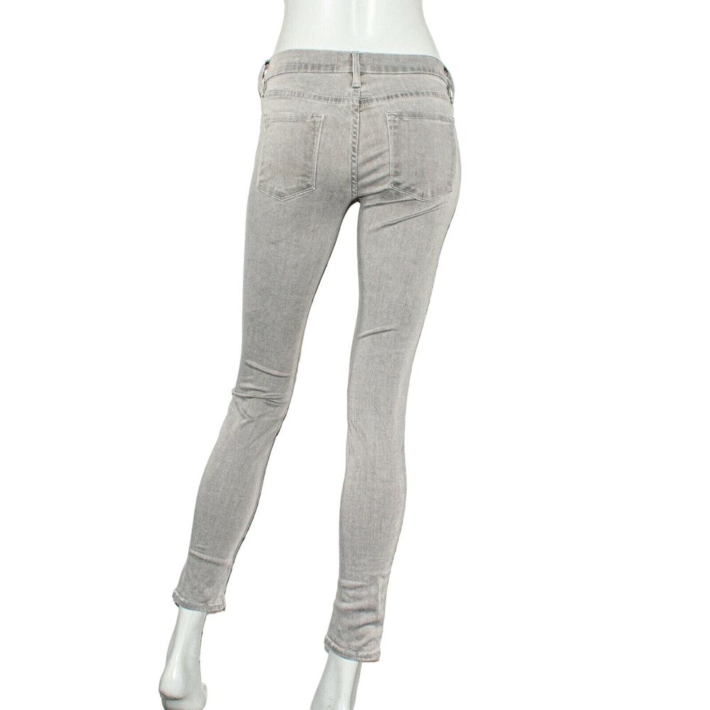 Frame Denim Le Skinny De Jeanne Jeans in Gray Trocadero Women's Size 25 - Picture 4 of 10
